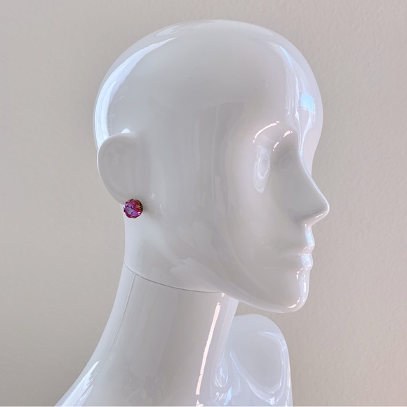 Sorrelli Pink Crystal Earrings - Picture 2 of 6